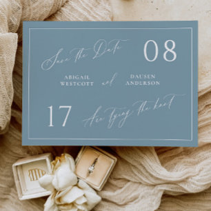 Stoffige Cottage Save the Date Trouw Aankondiging