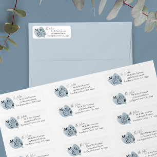 Stoffige Eucalyptus toekomstige meneer en mevrouw Etiket