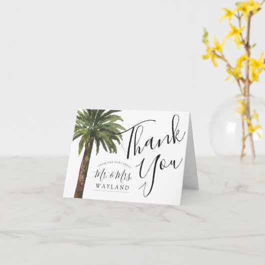 Stoffige handpalmen | DANK U Kaart (Gele Bloem)