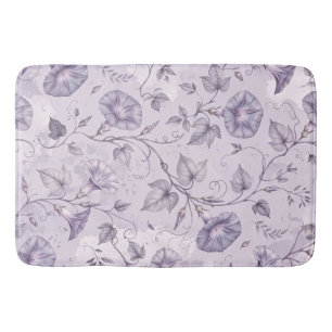 Stoffige Lavendel Ochtendglorie Elegante Bloemen Badmat