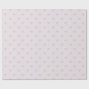 Stoffige Lila Balletcore Lintel Boogjes Cadeaupapier