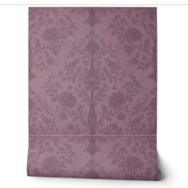 Stoffige mauve Perzische levensboombehang Behang