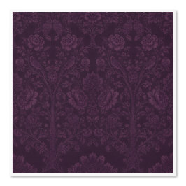 Stoffige mauve Perzische levensboombehang (D) Behang