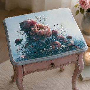 Stoffige Mauve Pioen Boeket Decoupage Tissuepapier