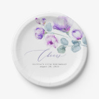 Stoffige paarse bloemen Elegant Romantisch