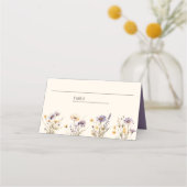 Stoffige Paarse Boho Wildflower bruiloft (Voorkant)