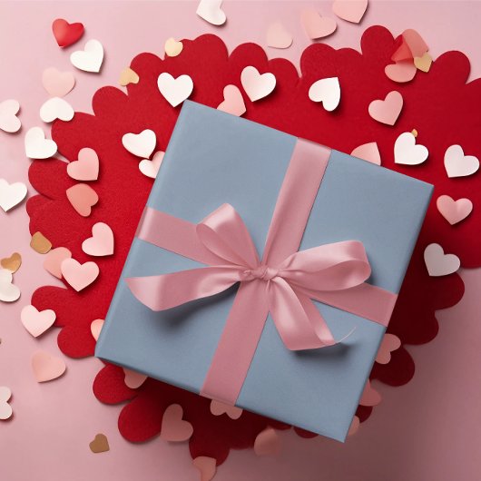 Stoffige Periwinkle Blauwe Wrapping Papiervellen Inpakpapier Vel