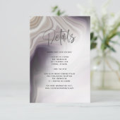 Stoffige Plum Agate Details Kaart (Staand voorkant)