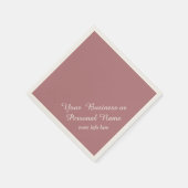 stoffige roos effen kleur servetten (Hoek)