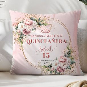 Stoffige Roze Bloemige Eucalyptus Perfecte Cadeau  Kussen