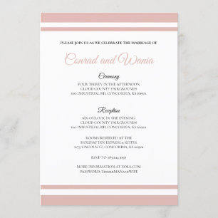 Stoffige Roze Champagne Toast Save the Date Kaart