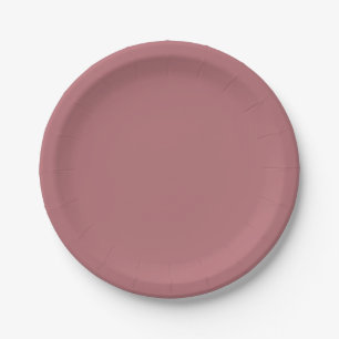 Stoffige Roze Effen Kleur Papieren Bordje