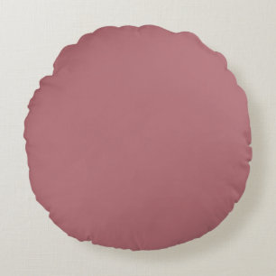 Stoffige Roze Effen Kleur Rond Kussen