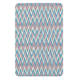 Stoffige Roze en Blauwe iKat Magneet