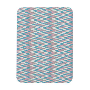 Stoffige Roze en Blauwe iKat Magneet