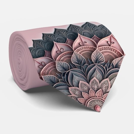 Stoffige Roze Mandala Das (Opgerold)