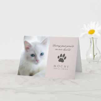 Stoffige Roze Pootafdrukken in Onze Harten Kat Her Kaart