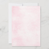 Stoffige Roze Rozen Midsummer Bloemen Bewaar de Da Save The Date (Achterkant)