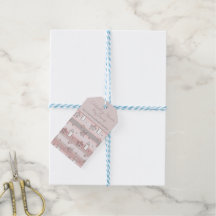 Stoffige Roze Strepen Baby Meisje Shower