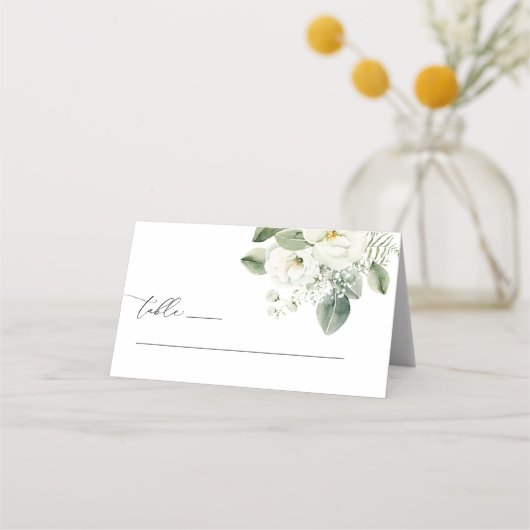 Stoffige Sage groene bruiloft Opgevouwen (Voorkant)