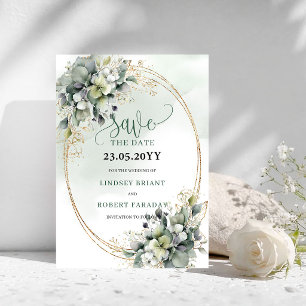 Stofgroen Botanisch Goud Save The Date