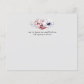 Stofjas Navy Blauwe Koraal Bloem Slang Letters Tro (Achterkant)