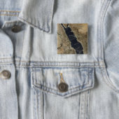 Stofloodsen over het Rode Zee Vierkante Button 5,1 Cm (In situ)