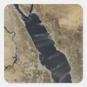 Stofloodsen over het Rode Zee Vierkante Sticker