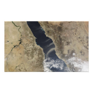 Stofpuinhopen voor de kust van Saoedi-Arabië Foto Afdruk