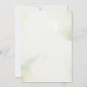 Stofrige Roze Bloemige Boho Bewaar de Uitnodigings Save The Date (Achterkant)