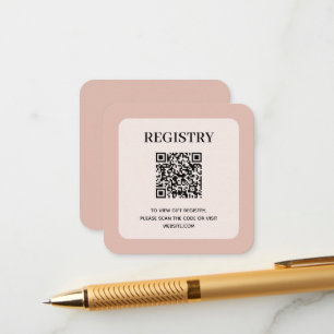 Stofrinke Trouwregister QR-code Informatiekaartje