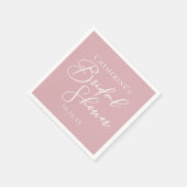 Stofris Roze Bruiloft Feest Persoonlijk Servet (Hoek)