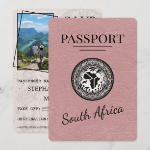 Stofris Zuid-Afrika Paspoort Save The Date