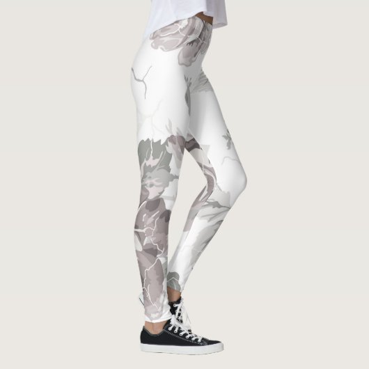 Stofrond roze roze leggings (Rechts)