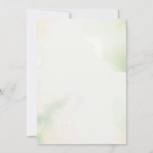 Stofróze bloemachtige boho uitnodigingskaart voor save the date (Achterkant)