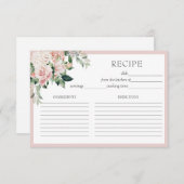 Stofróze bloemkaarten bedankkaart (Voorkant / Achterkant)