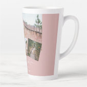 Stofroze foto-collage Huwelijkscadeau op maat Latte Mok (Rechts)