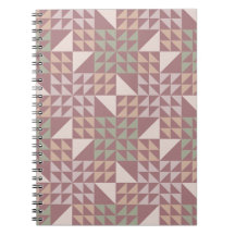 Stofroze geometrische quiltpatroon