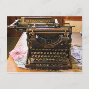  stofschrijfmachine voor Underwood Briefkaart