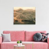 Stofstof Storm Canvas Afdruk (Insitu (Woonkamer))
