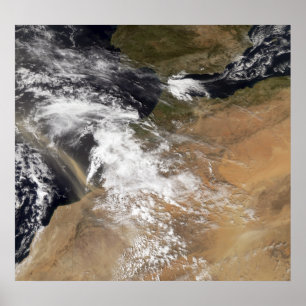 Stofstortplaatsen voor de Marokkaanse kust Poster