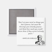 Stoic Magnet (Marcus Aurelius) Magneet (Voorkant / Achterkant)