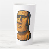 Stoic Moai Ancient Attitude Latte Mok (Voorkant)