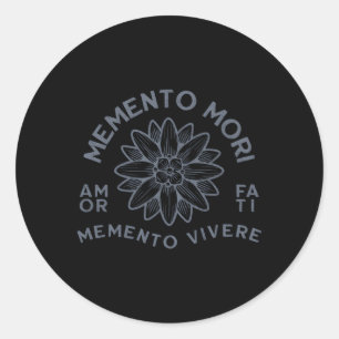 Stoic Quote Amor Fati Dala Ronde Sticker
