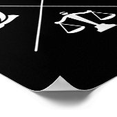 Stoic Virtuance Justice Courage St. Poster (Hoek)