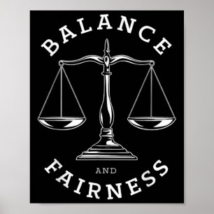 Stoïcijnse balans Eerlijkheid Stoïcisme Quote Cool Poster
