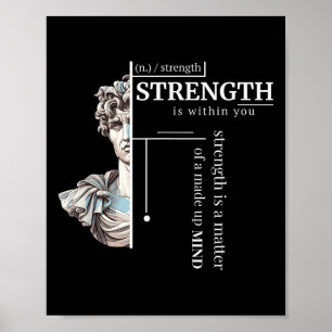 Stoïcijnse discipline filosofie positieve mindset  poster