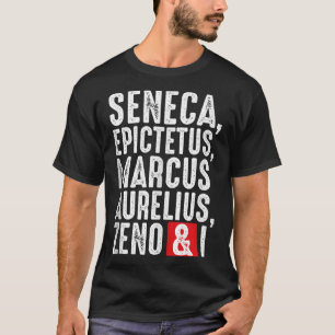 Stoïcijnse filosofen wijsheid citaten voor filosof t-shirt
