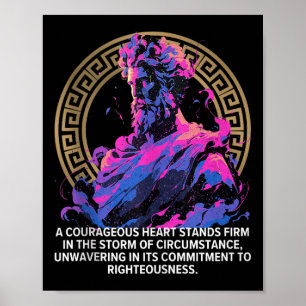 Stoïcijnse filosofie Episch Oudgrieks stoïcisme In Poster