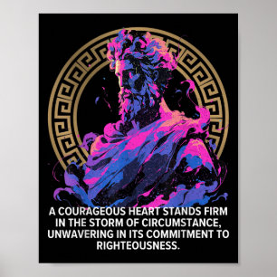 Stoïcijnse filosofie Episch Oudgrieks stoïcisme In Poster